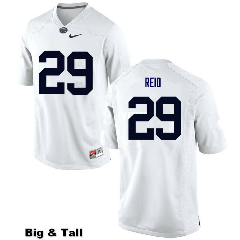 NCAA Nike Men's Penn State Nittany Lions John Reid #29 College Football Authentic Big & Tall White Stitched Jersey ZNN6898YC